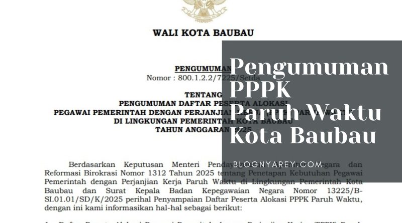 pengumuman pppk paruh waktu kota baubau 2025 1