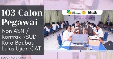 pengumuman lulus ujian cat rsud baubau